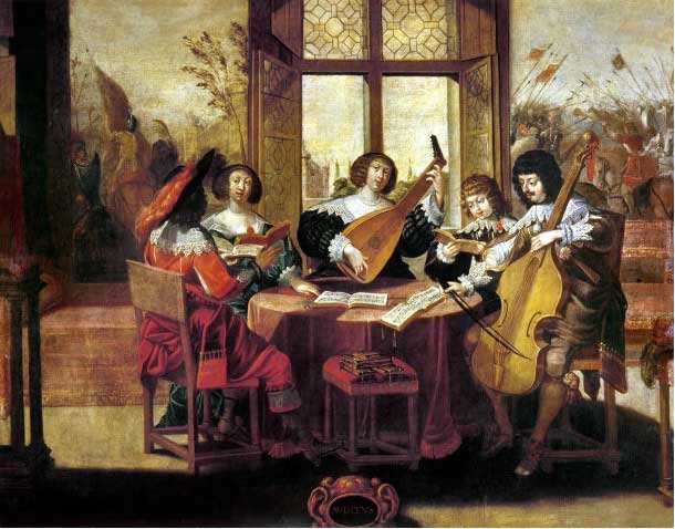 Los cinco Sentidos, Abraham Bosse, 1635 Los cinco Sentidos, Abraham Bosse, 1635