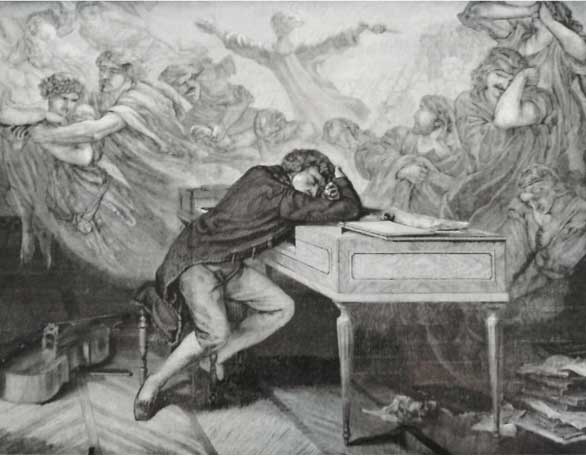 El sueño de Beethoven, François Joseph-Aimé Lemud, 1860 El sueño de Beethoven, François Joseph-Aimé Lemud, 1860