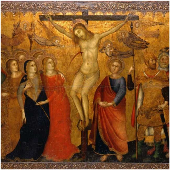 Crucifixión, Anónimo Sienés, 1350