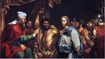 Jesús en casa de Anás, una obra de José de Madrazo, 1803