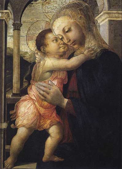 Imagen: Virgen de la galería. Sandro Botticelli, 1467