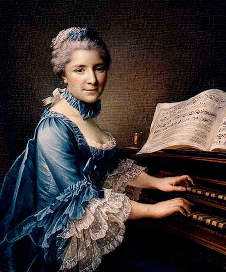 At the piano yactb 13. François-Hubert Drouais. 1727-1775