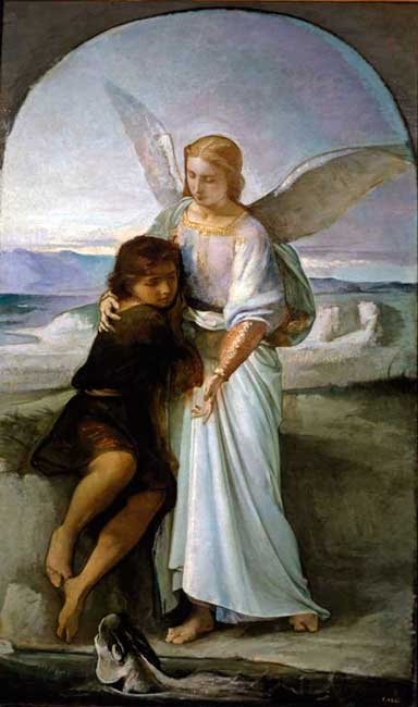 Tobías y el ángel. Eduardo Rosales 1858-1863