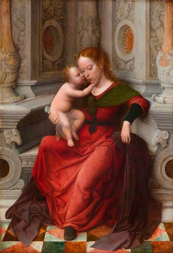 María y el Niño Jesús. Adriaen Isenbrant. 1530-1540