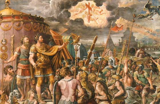 La Visión de la Cruz. Ayudantes de Rafael, "con este signo vencerás" La Visión de la Cruz. Ayudantes de Rafael, "con este signo vencerás"