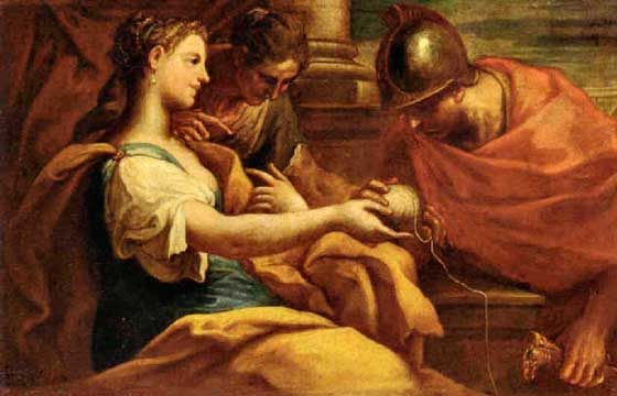 Ariadna y Teseo. Niccolo Bambini. 1651-1736