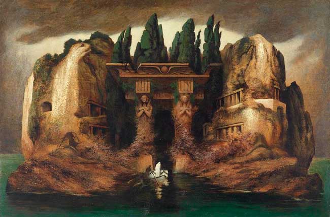 La isla de los muertos. Karl Wilhem Deifenbauch. 1900 La isla de los muertos. Karl Wilhem Deifenbauch. 1900