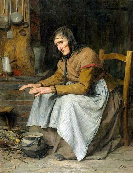 Vejez. Autor: Albert Anker. Año: Aprox 1870. Vejez. Autor: Albert Anker. Año: Aprox 1870.