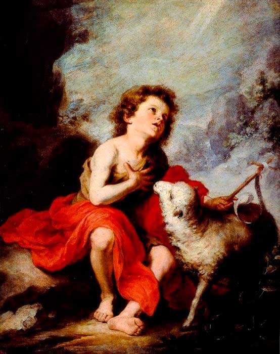 Bartolomé Esteban Murillo (1618 - 1682) Nombre: San Juanito y el Cordero Bartolomé Esteban Murillo (1618 - 1682) Nombre: San Juanito y el Cordero