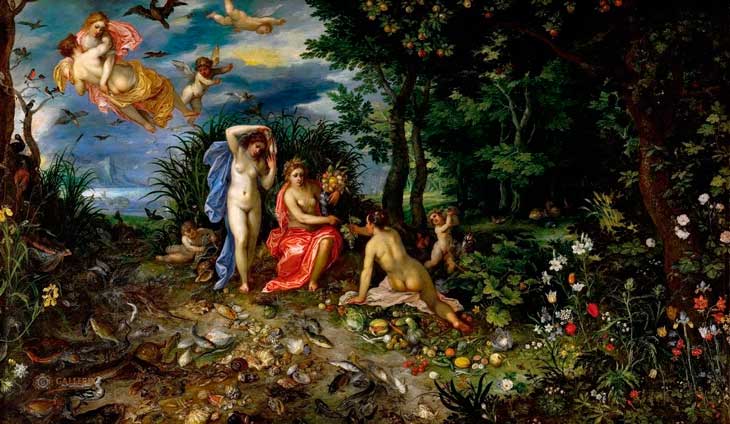 Hendrik van Balen y Jan Brueghel Nombre: la abundancia y los 4 elementos Año: 1615 Hendrik van Balen y Jan Brueghel Nombre: la abundancia y los 4 elementos Año: 1615
