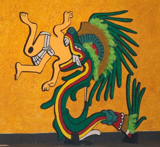 Quetzalcóatl elaborado para el congreso infantil por Bertha Alicia Mauricio García. 