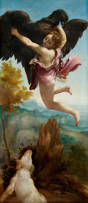Imagen: El rapto de Ganímedes. Antonio Allegri da Correggio, h. 1531-1532