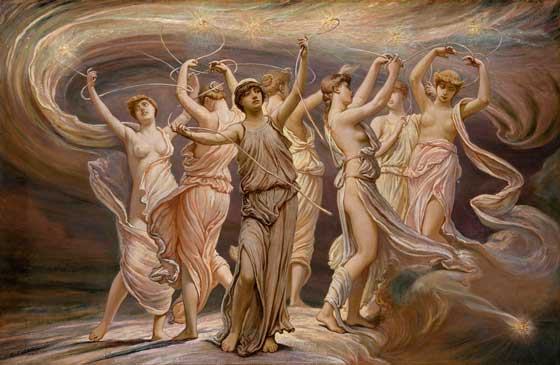 Imagen: Las Pléyades, Elihu Vedder (1885).