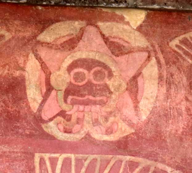 Foto: Representación del planeta Venus en Teotihuacán. Tomada Jenaro Reyes y Lupita Rdz. 2019.
