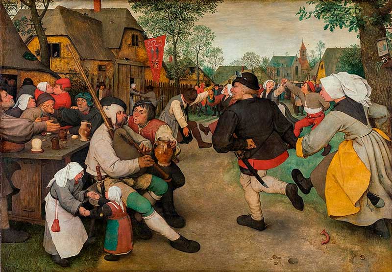 Danza de campesinos Año: 1568 Autor: Pieter Brueghel el Viejo