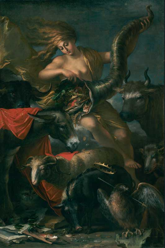 Allegory of Fortune. Salvator Rosa. Fecha: 1659 Allegory of Fortune. Salvator Rosa. Fecha: 1659