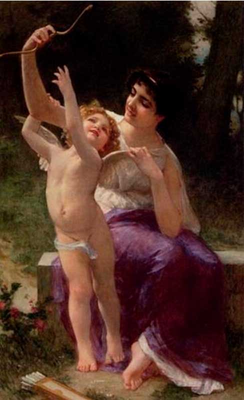 Cupido y Venus año. 1870-1924 autor Guillaume Seignac. Cupido y Venus año. 1870-1924 autor Guillaume Seignac.