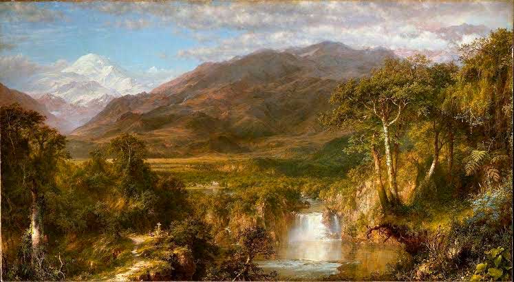 El Corazón de los Andes Autor: Frederic Edwin Church - Año: 1859.