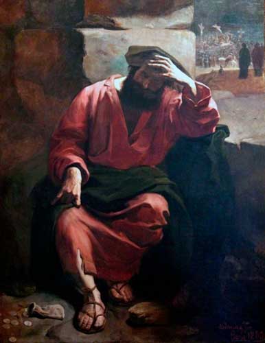 Imagen 2: Almeida Júnior - Remorso de Judas, 1880.