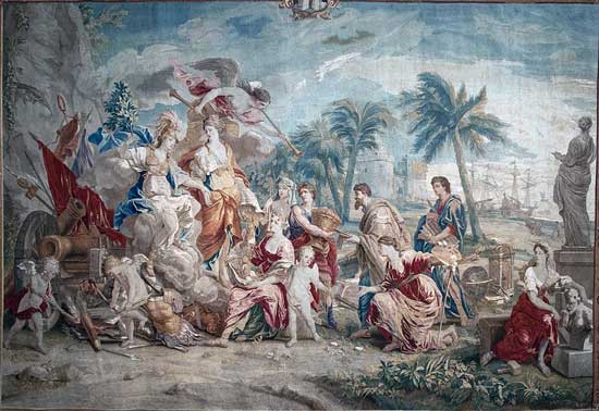 Imagen 3: La Glorificación de Minerva, 1717, Urbanus Leyniers; Daniel Leyniers de Jonge; and Hendrik Reydams, after Jan van Orley and Augustin Coppens