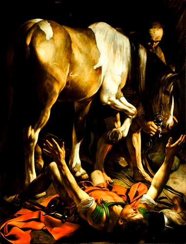 Imagen 2: Conversión en el camino para Damasco. Por Caravaggio 1600.