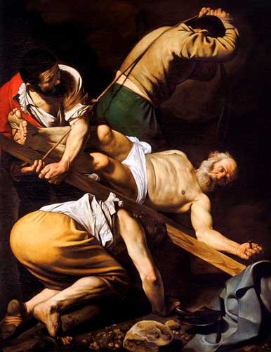 Imagen 2: La Crucifixión de Pedro, de Caravaggio. Imagen 2: La Crucifixión de Pedro, de Caravaggio.