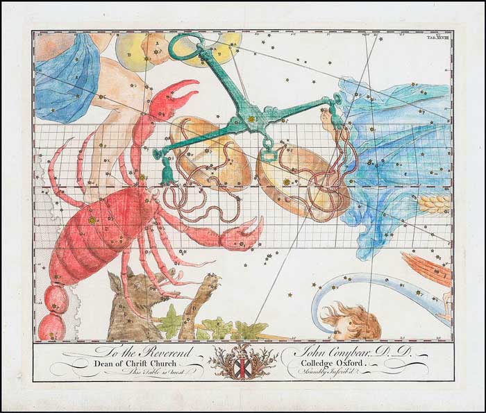 Imagen 2: John Bevis. Atlas Celestial. 1750.