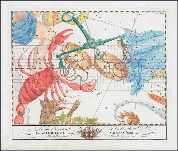 Imagen 2: John Bevis. Atlas Celestial. 1750. Imagen 2: John Bevis. Atlas Celestial. 1750.