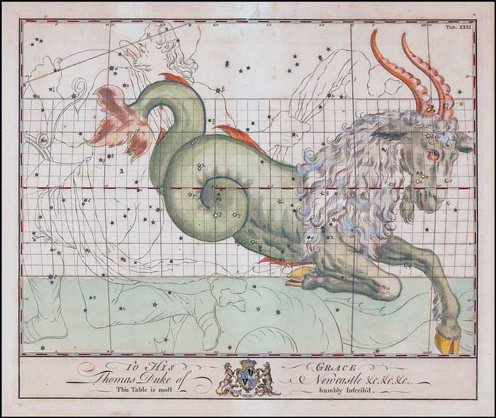 Imagen: John Bevis – Capricornio. 1750. Imagen: John Bevis – Capricornio. 1750.