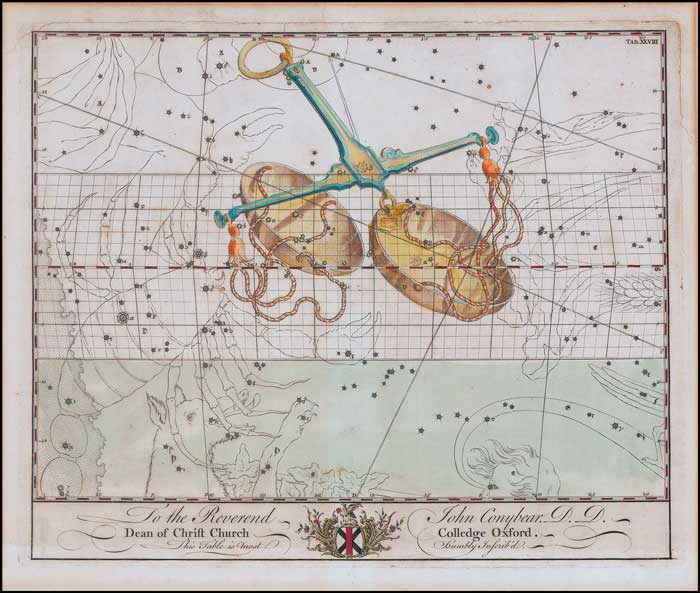 Imagen: John Bevis – Libra. 1750. Imagen: John Bevis – Libra. 1750.