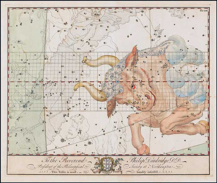 Imagen 1: John Bevis – Tauro. 1750. Imagen 1: John Bevis – Tauro. 1750.