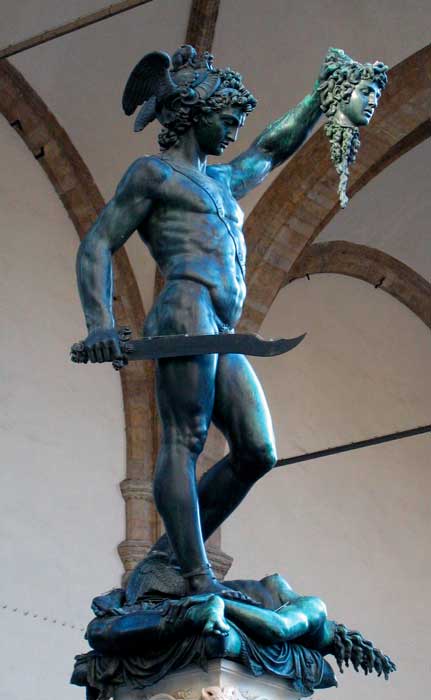 Perseo con la cabeza de Medusa, Benvenuto Cellini, 1554. Perseo con la cabeza de Medusa, Benvenuto Cellini, 1554.
