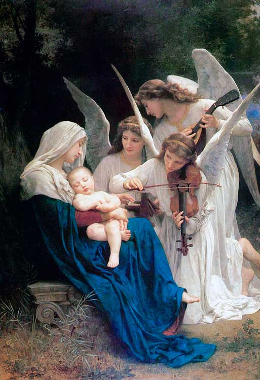 El canto de los ángeles, William Bouguereau, siglo XIX.
