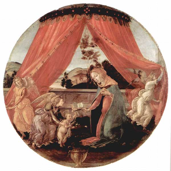 La virgen del pabellón. Sandro Botticelli. 1493. La virgen del pabellón. Sandro Botticelli. 1493.