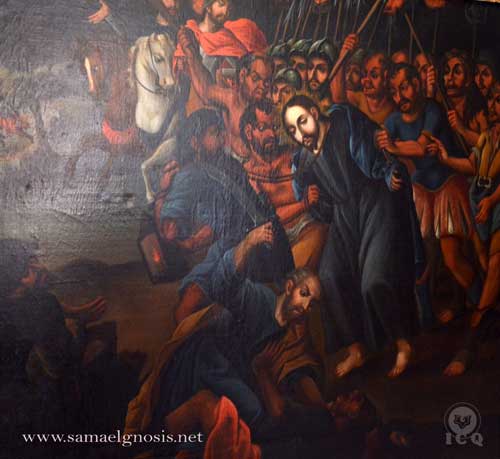 El prendimiento de Jesús. Museo de Guadalupe Zacatecas. El prendimiento de Jesús. Museo de Guadalupe Zacatecas.