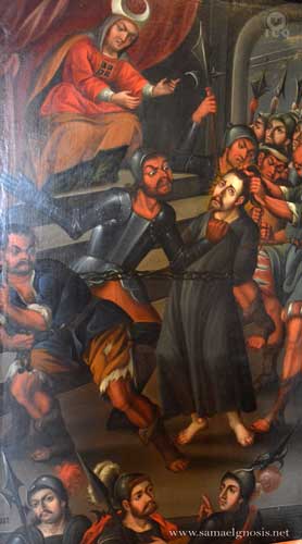 Jesús ante Anás. Museo de Guadalupe Zacatecas. 