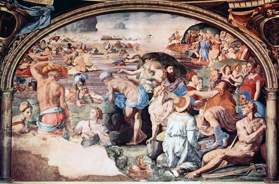 Cruce del Mar Rojo. Bronzino (1541) Cruce del Mar Rojo. Bronzino (1541)