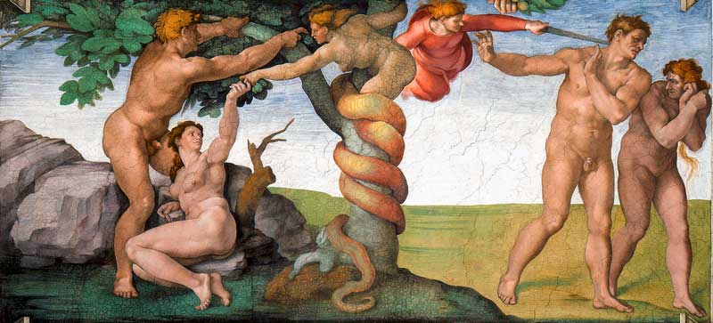 “Expulsión del paraíso” Miguel Ángel (1509). “Expulsión del paraíso” Miguel Ángel (1509).