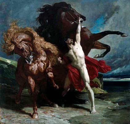 “AUTOMEDON CON LOS CABALLOS DE AQUILES”. HENRI REGNAULT. (1868). “AUTOMEDON CON LOS CABALLOS DE AQUILES”. HENRI REGNAULT. (1868).