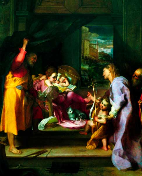 La Madonna Della Gatta. Federico Barocci. 1598. La Madonna Della Gatta. Federico Barocci. 1598.
