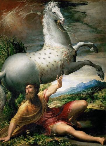 La conversión de San Pablo. Parmigianino. 1527.
