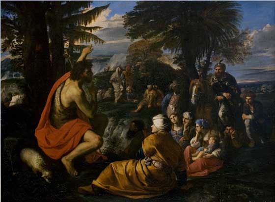 San Juan Bautista predicando en el desierto. Pier Francesco Mola. 1650 – 1655.