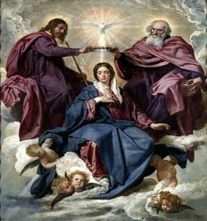 Coronación de Virgen, Diego Velázquez 1650