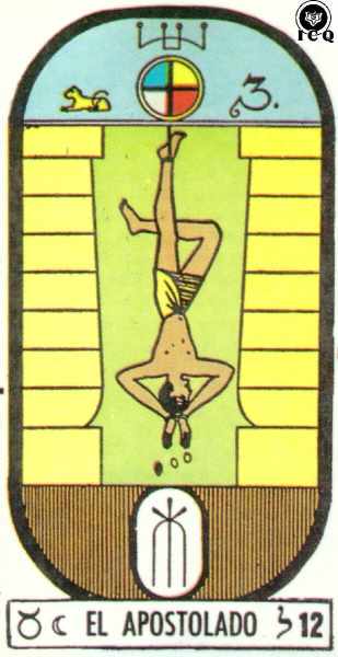 Arcano 12. El Apostolado: El sacrificio: Pruebas y dolor. Arcano A.Z.F. nos saca del dolor.