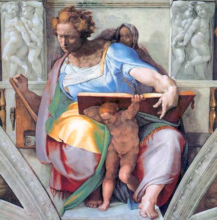 Daniel. Miguel Ángel, La Capilla Sixtina (1511-1512). Daniel. Miguel Ángel, La Capilla Sixtina (1511-1512).