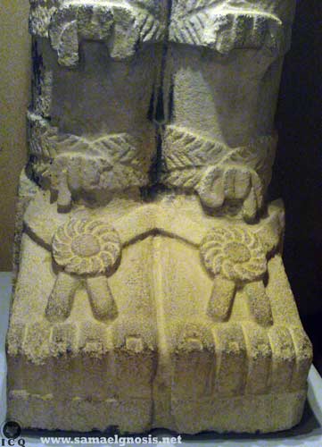 Sandalias. Fragmento de un Atlante. Museo de Tula Hidalgo México. Sandalias. Fragmento de un Atlante. Museo de Tula Hidalgo México.