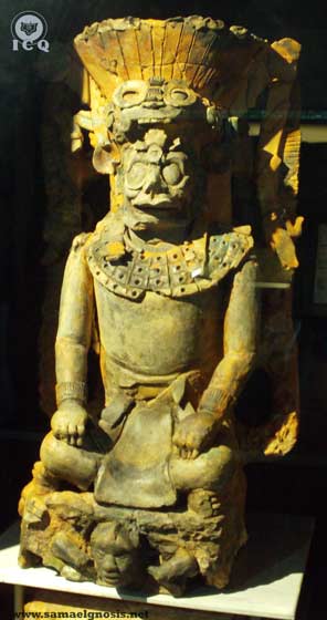 El subconsciente humano está relacionado con el inframundo. “Sol jaguar del Inframundo” (K’inich Ahaw). Museo la Zona Arqueológica de Palenque Chiapas, México.