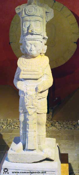 El treceavo señor del tiempo, símbolo de alguien con la conciencia despierta. Su traje de jaguar es símbolo de la sabiduría, las joyas son las virtudes del alma. Museo de Zona Arqueológica de Toniná Ocosingo, Chiapas, México. El treceavo señor del tiempo, símbolo de alguien con la conciencia despierta. Su traje de jaguar es símbolo de la sabiduría, las joyas son las virtudes del alma. Museo de Zona Arqueológica de Toniná Ocosingo, Chiapas, México.