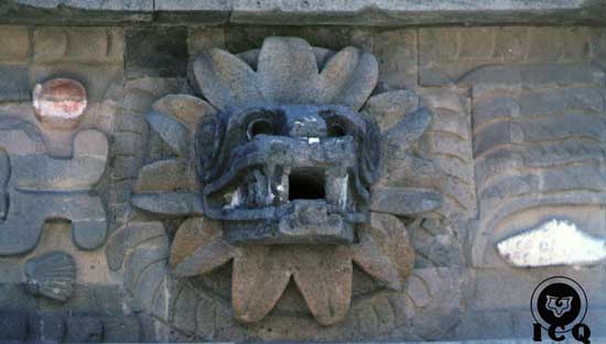 Tláloc y Quetzalcóatl en la Zona Arqueológica de Teotihuacan, México. [Fotos: José I. Mauricio ICQ]