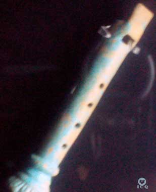 Flauta prehispánica. [Museo del Templo Mayor]